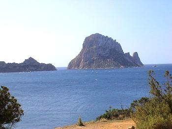 Cala d'Hort - Blick auf Es Vedra Cala d'Hort - Blick auf Es Vedra