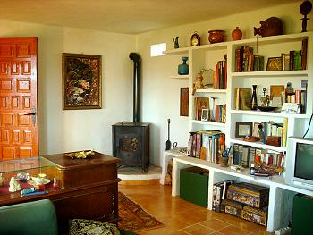 Wohnzimmer mit Holzofen Wohnzimmer mit Holzofen