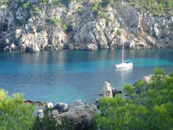 Bucht auf Ibiza