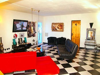 Sitzecke mit Sat-TV Sitzecke mit Sat-TV