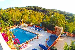 Sch&ouml;ne Aussicht vom Penthaus auf Ibiza