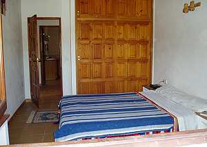 Schlafzimmer in dem Ferienhaus auf Ibiza