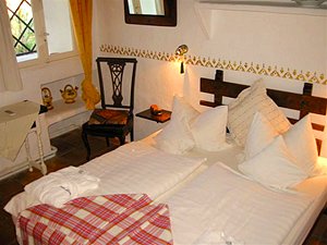 Schlafbereich vom Doppelzimmer auf Ibiza