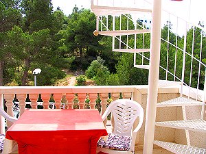 Kleiner Balkon vom Apartment