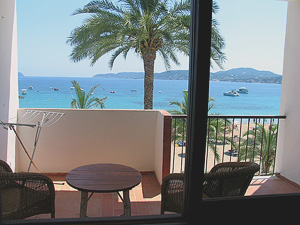 Blick vom Balkon