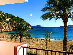 Blick vom Balkon