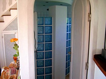 Blick ins Badezimmer