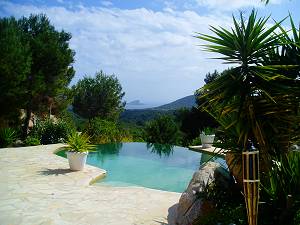 Pool mit Panoramablick