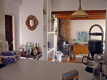 Blick aus der Küche ins Wohnzimmer Blick aus der Küche ins Wohnzimmer