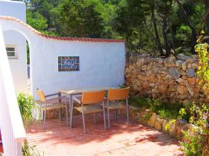 M�blierte Terrasse
