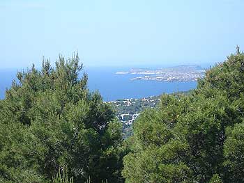 Blick auf die Cala Vadella Blick auf die Cala Vadella