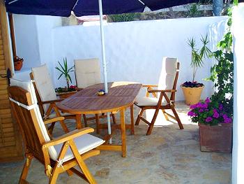Möblierte Terrasse