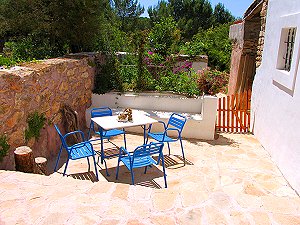 Terrasse von der Ferienwohnung