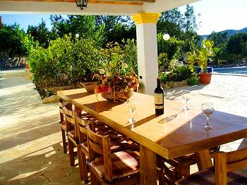 Überdachte Terrasse