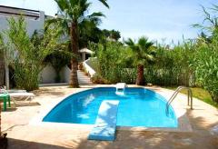 Strandnahes Ferienhaus mit Pool - Cala Tarida  (Nr. 0130)