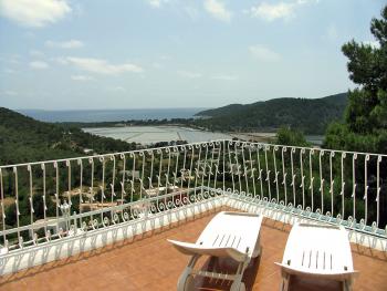 Terrasse mit Meerblick - große Ferienwohnung