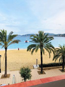 am Strand der Cala Vicente